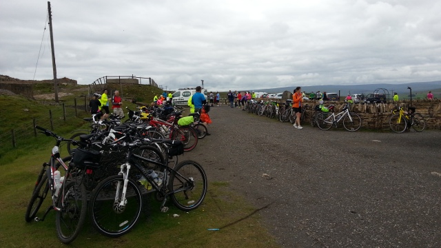 Cyclists at Parkhead Cafe